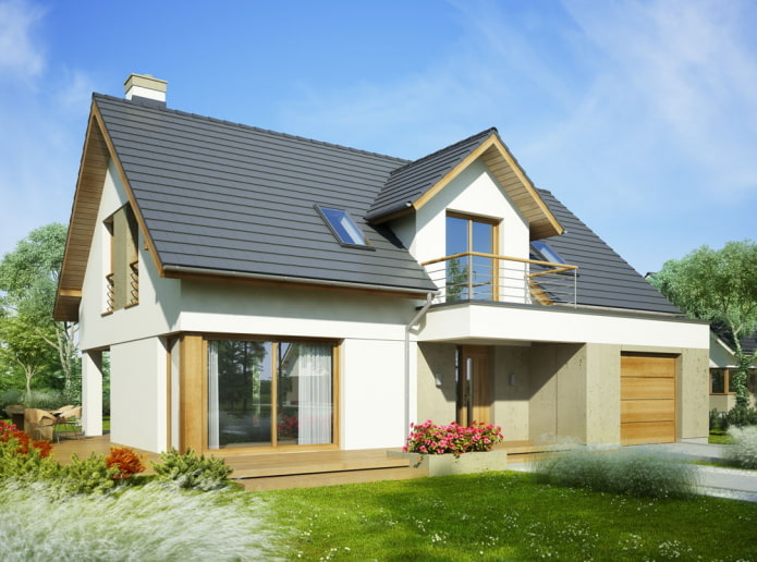 emplacement du balcon dans le projet de la maison