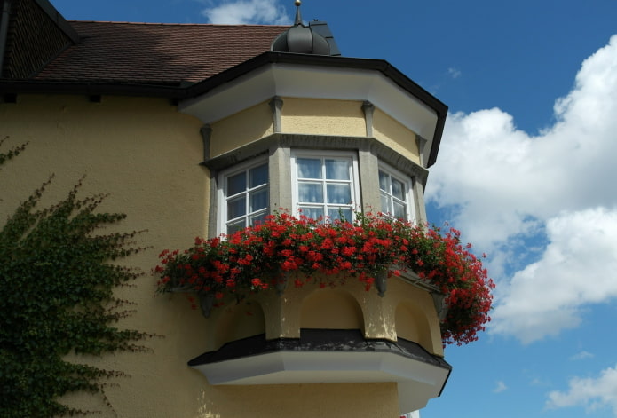 conception de balcon dans un projet de maison privée