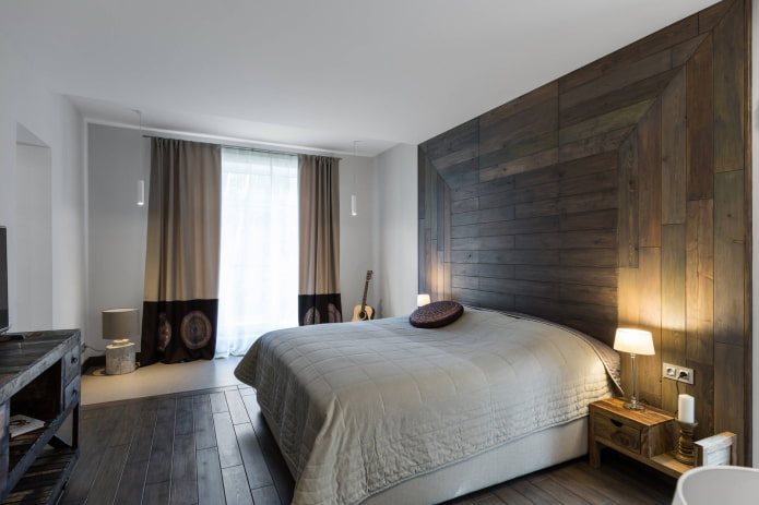 Chambre avec mur d'accent