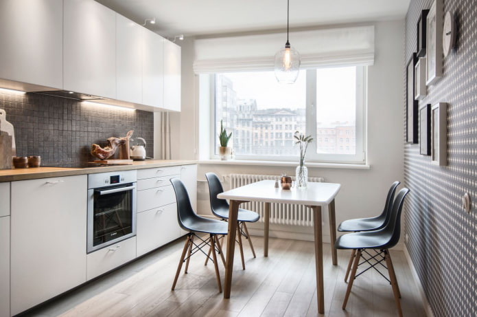 cuisine de 10 m² de style scandinave