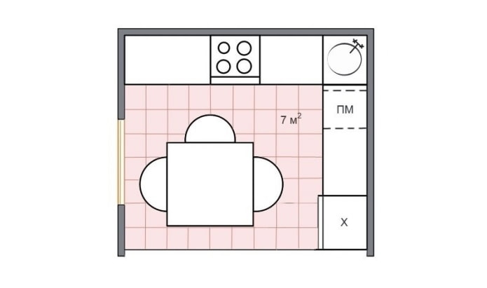 layout ng kusina