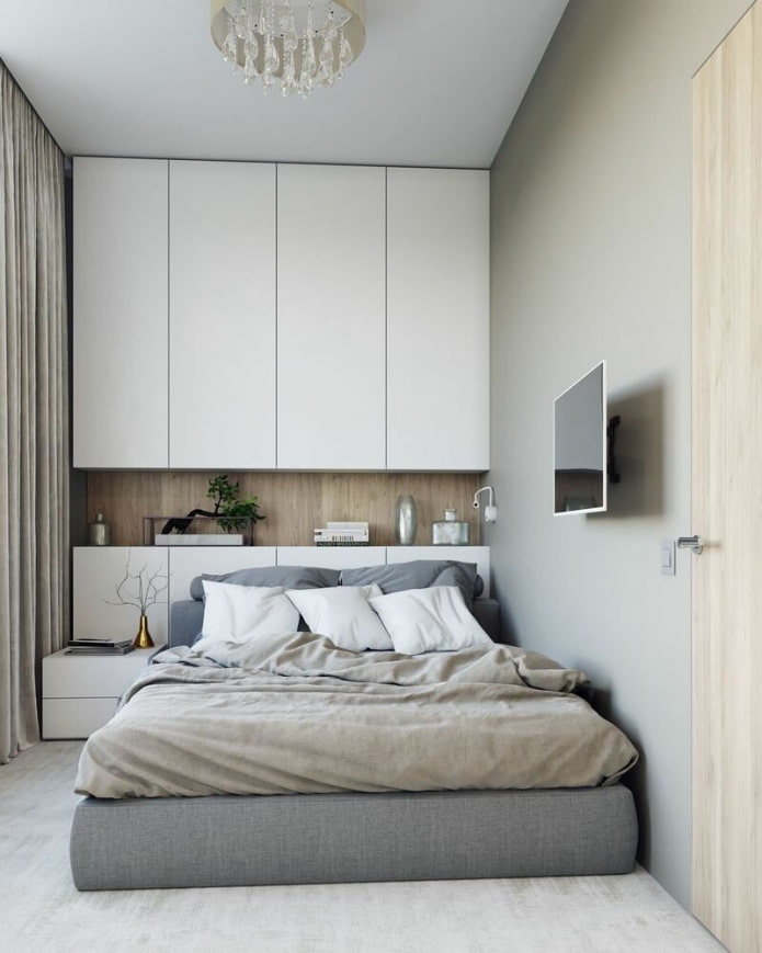 chambre en gris clair