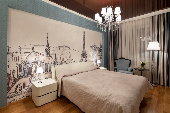 peintures murales dans la chambre