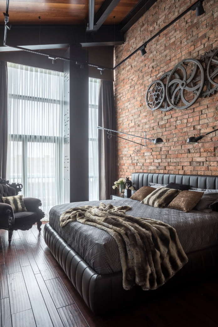 chambre de style loft