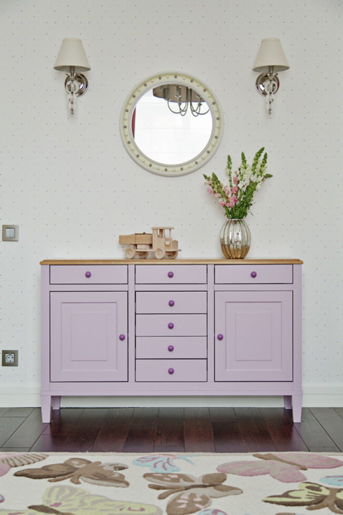 commode lilas