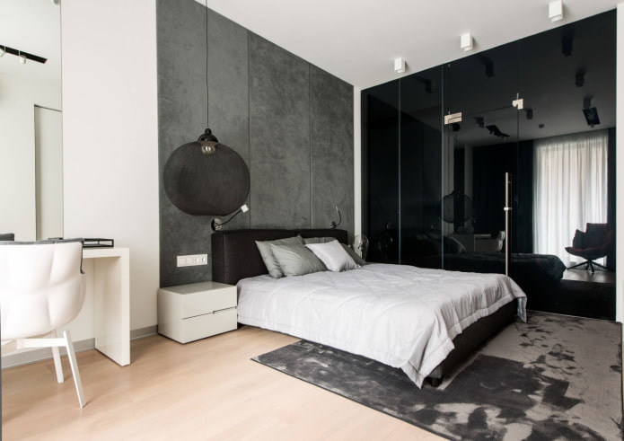 Chambre en noir et blanc