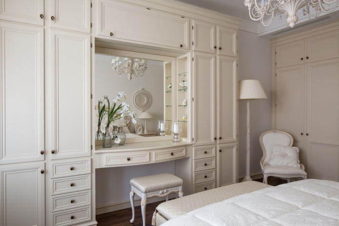 armoire avec coiffeuse