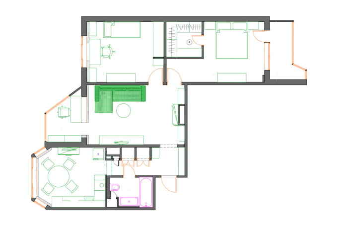 Plan de l'appartement