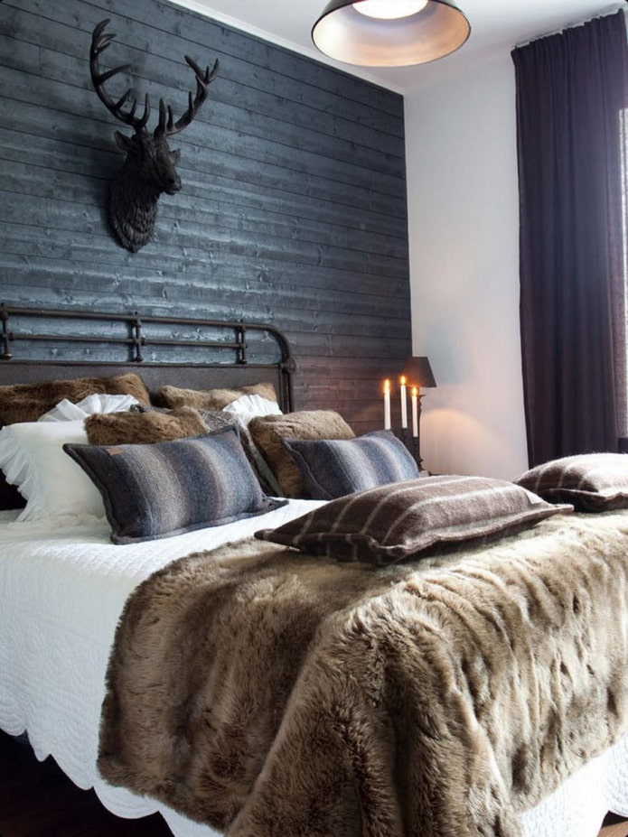 chambre scandinave sombre