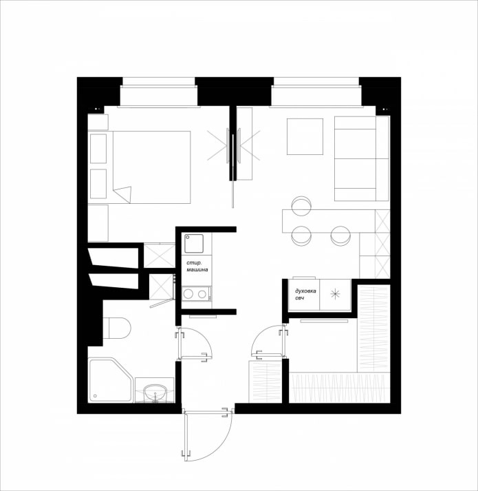 Appartement d'une pièce