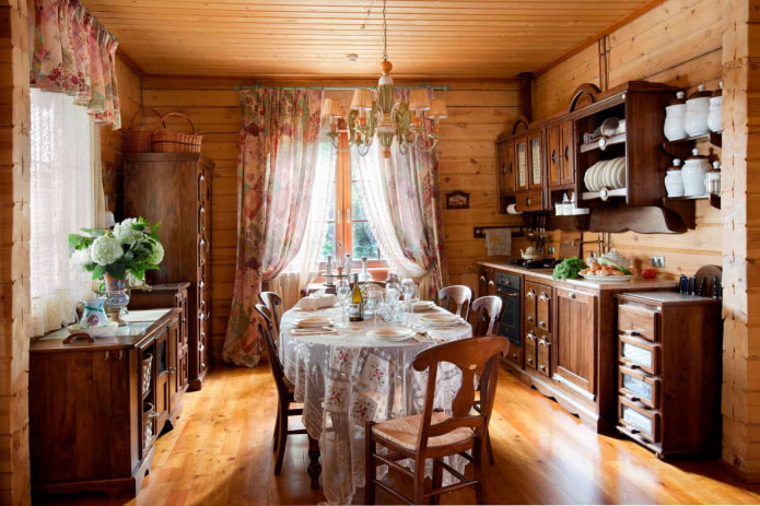 cuisine pour chalets d'été de style classique