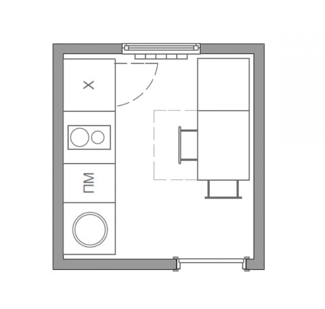 layout 4 na metro kuwadradong