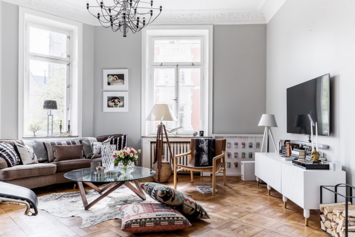 Commode pour TV dans le salon