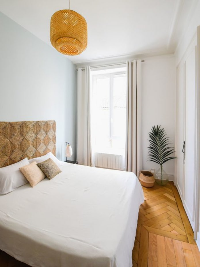 chambre dans le style du minimalisme