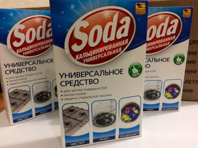 soda ash para sa pagbaba