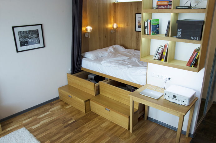 Podium bed