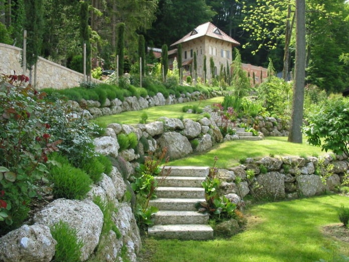 murs de soutènement en maçonnerie sèche