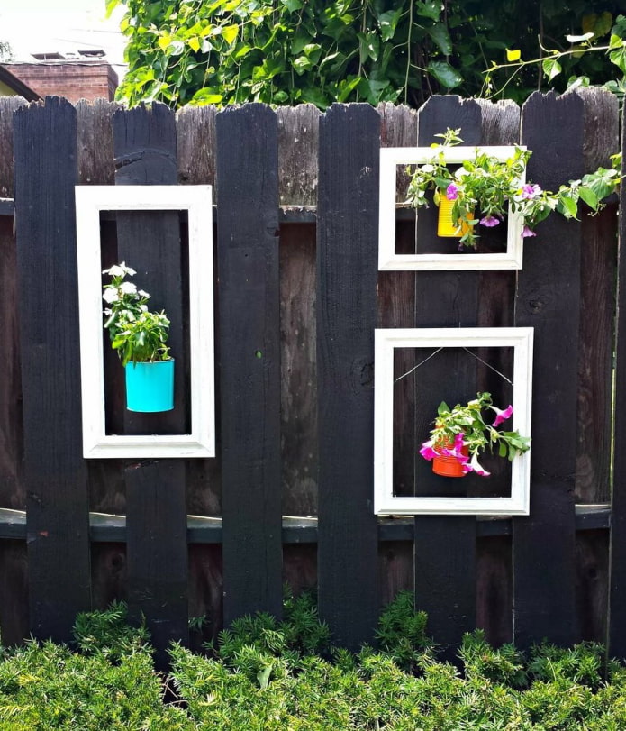 Pots de fleurs à l'intérieur