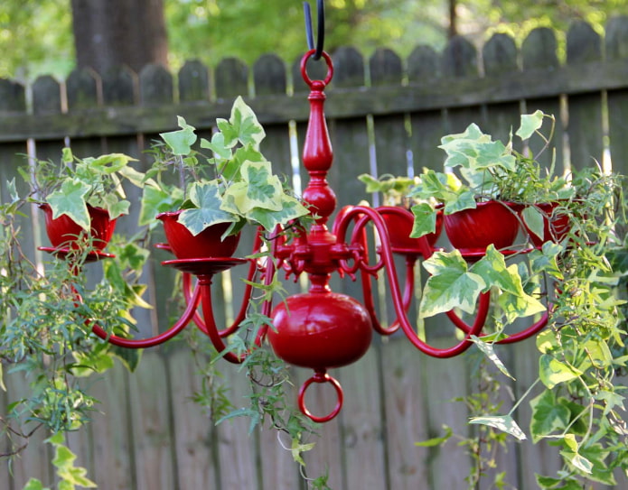 Lustre avec des plantes