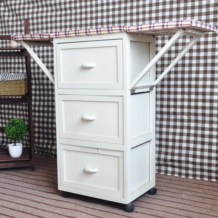 Commode convertible blanche