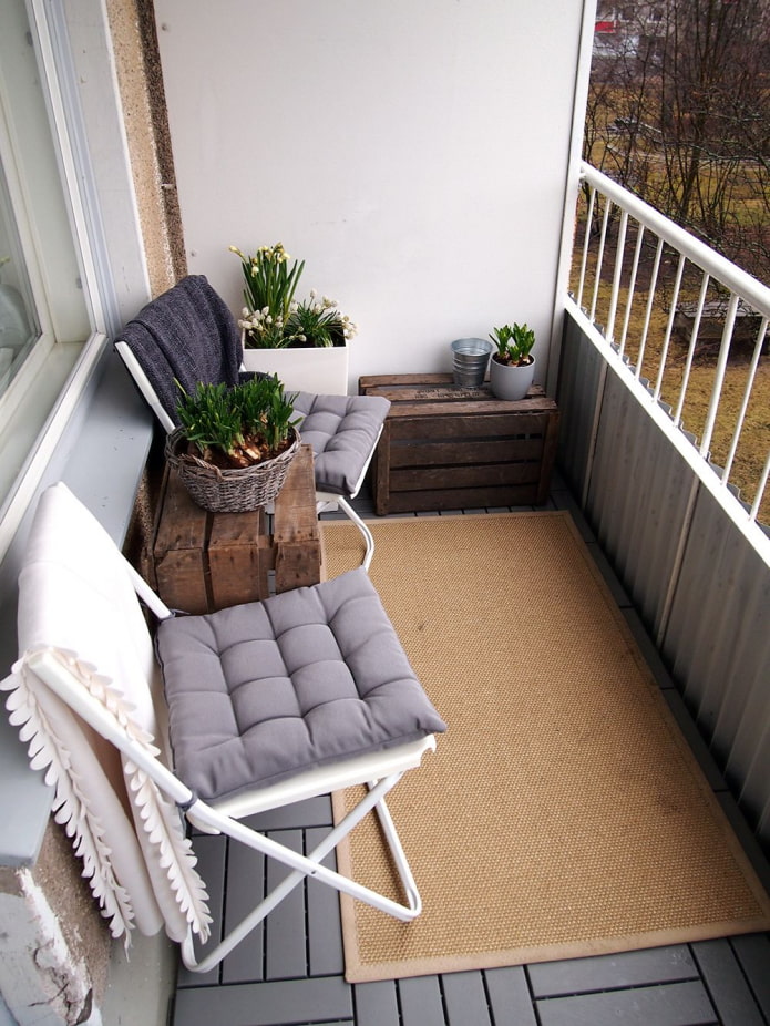 balcon ouvert confortable