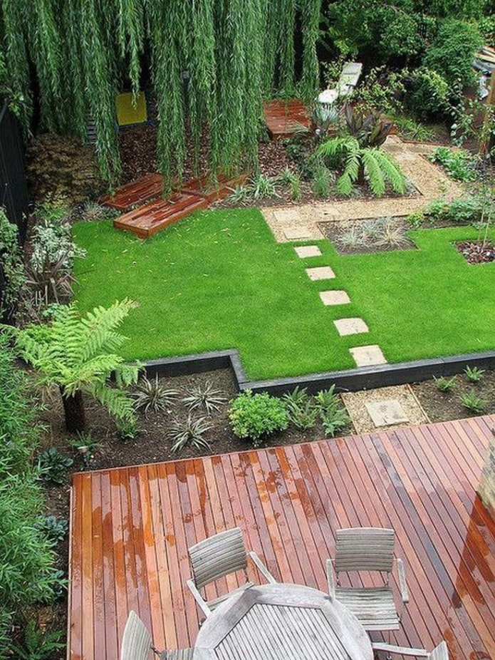 terrasse sur la parcelle