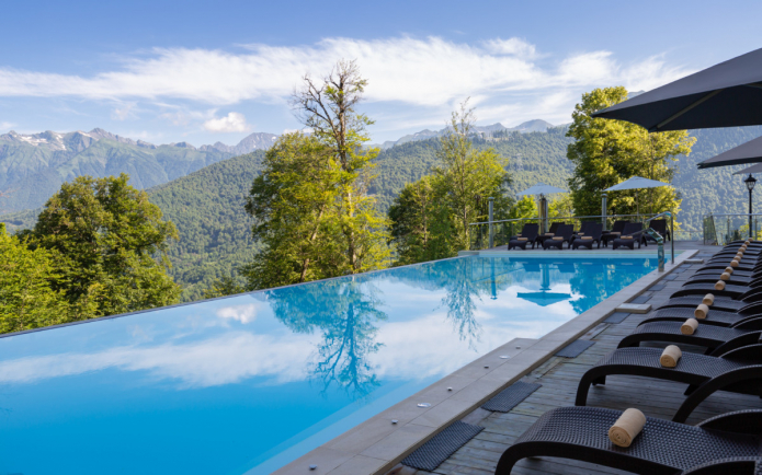 superbe vue depuis la piscine