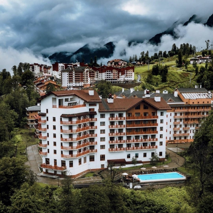 vue de l'hôtel d'en haut