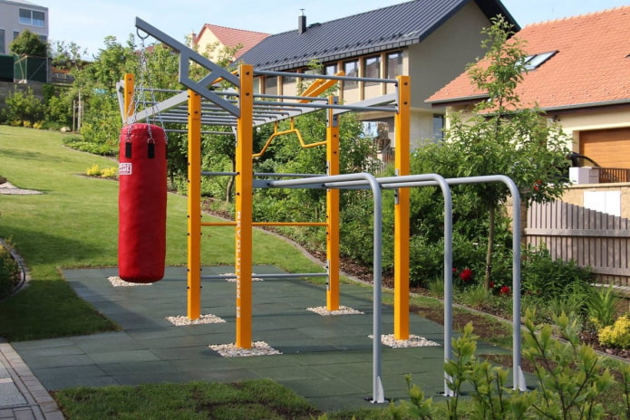 salle de sport dans le jardin