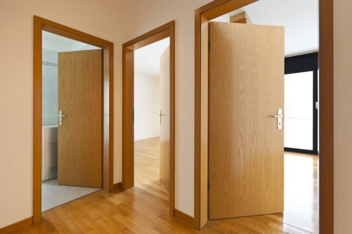 portes intérieures de l'appartement