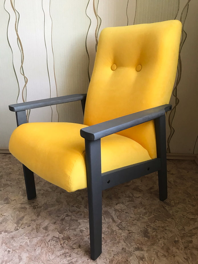 Fauteuil après retouche