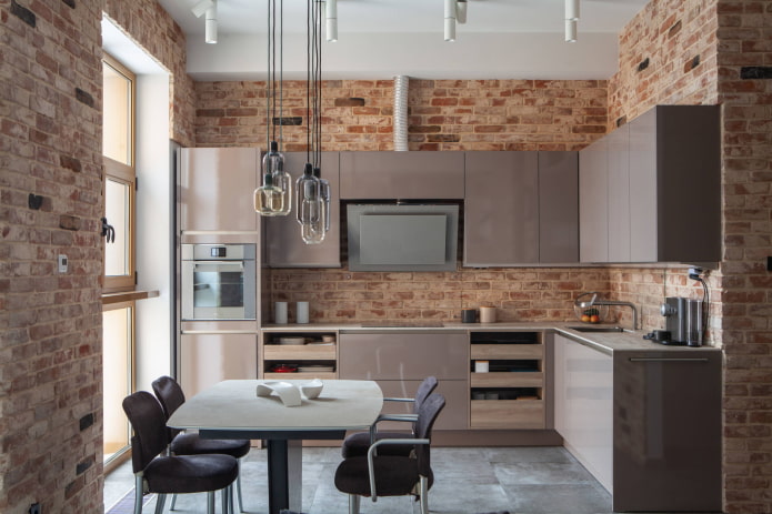 cuisine style loft brillant