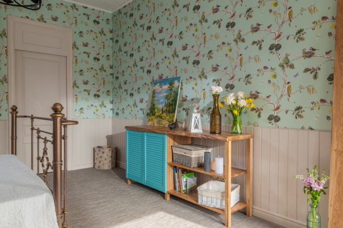 décoration à l'intérieur de la chambre de style provençal