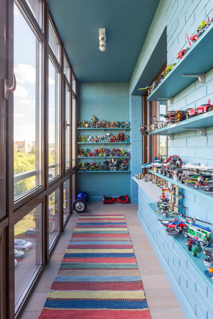 salle de jeux sur la loggia