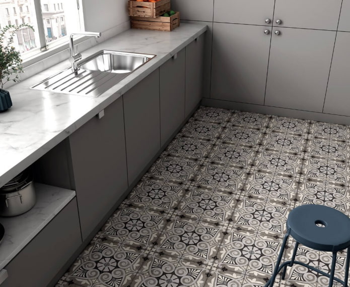 carreaux de sol pour cuisine