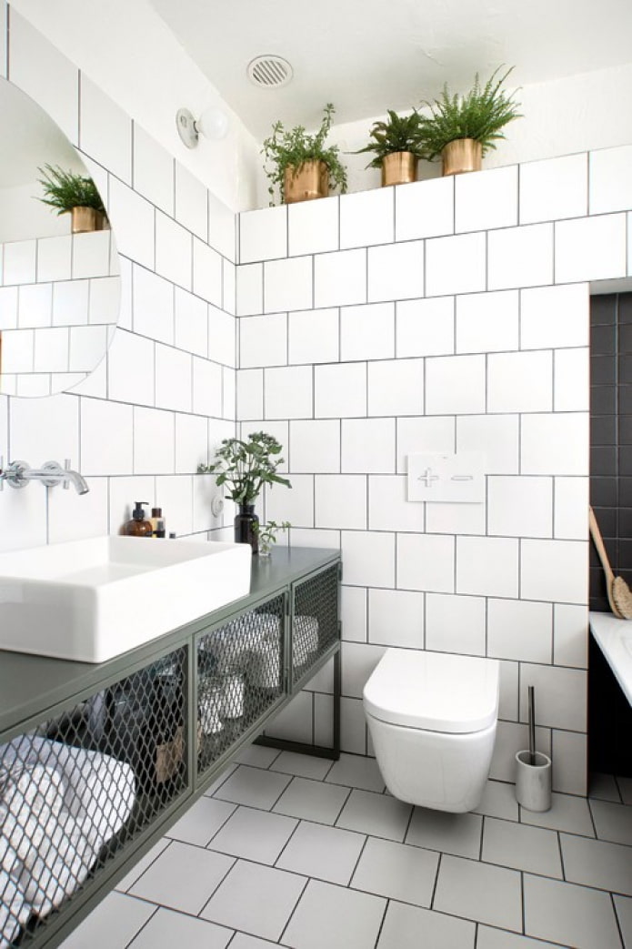 Salle de bain de style scandinave