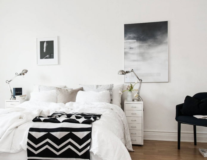 chambre noir et blanc