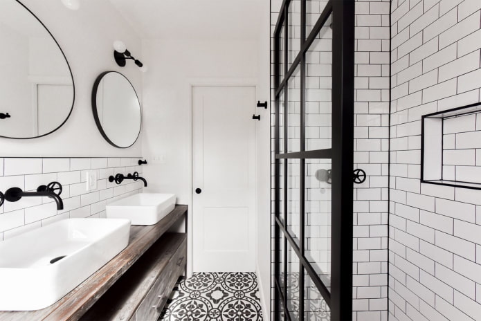 Salle de bain de style scandinave