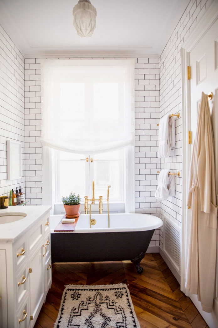 carrelage salle de bain blanc