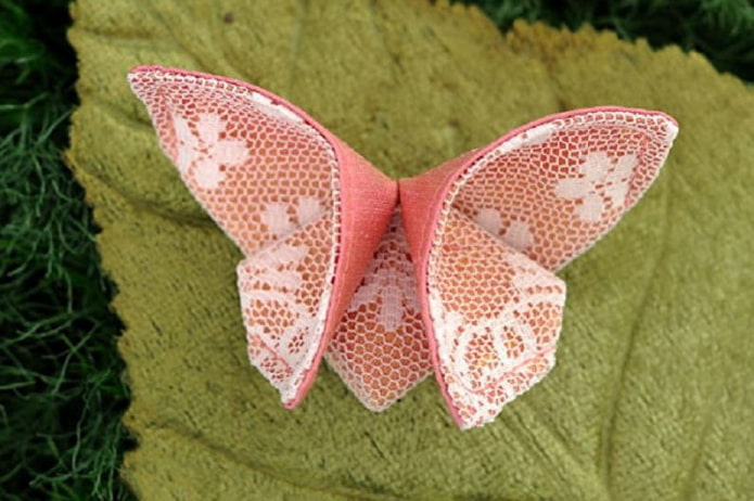 papillon origami en tissu