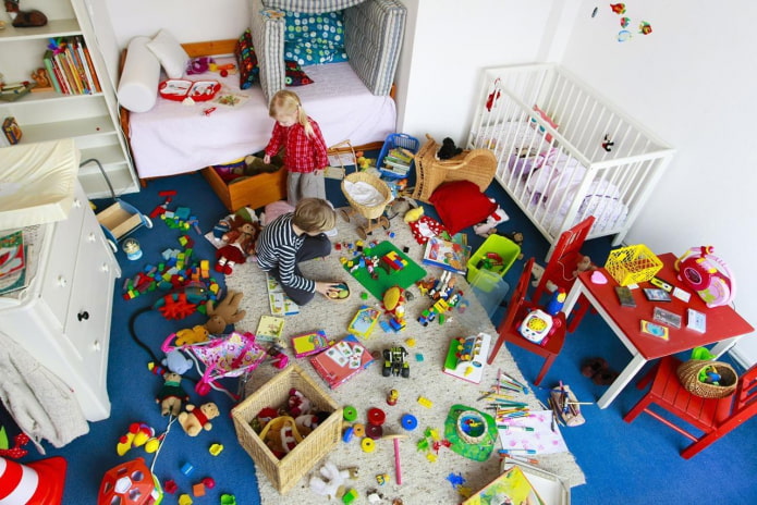 jouets dans la crèche