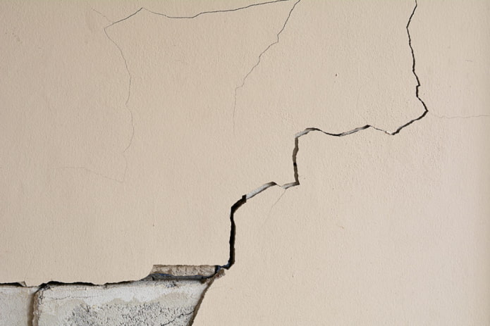 fissure dans le mur