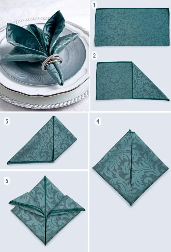 Lily napkin, tagubilin