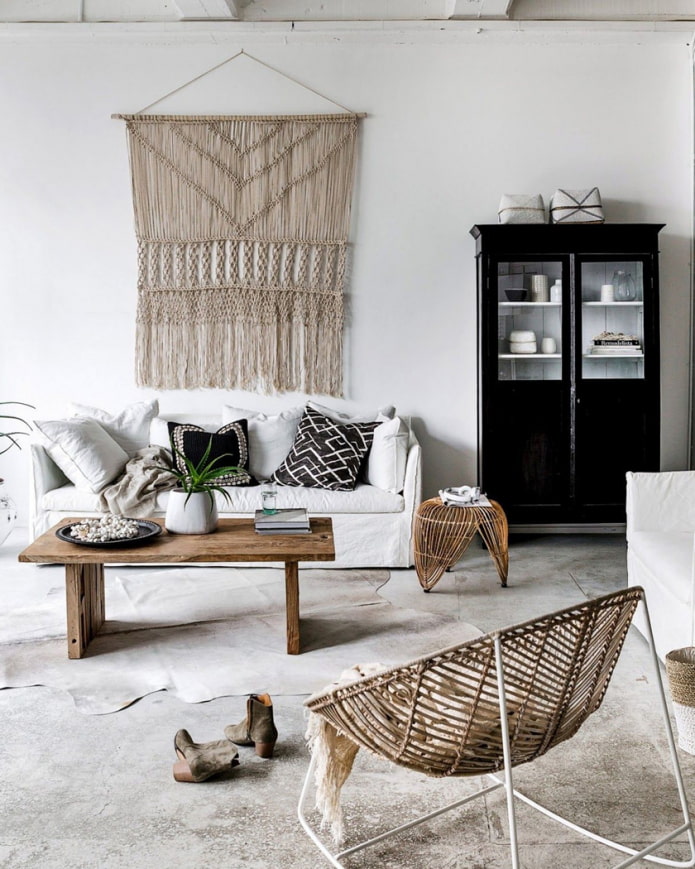 macramé de style scandi