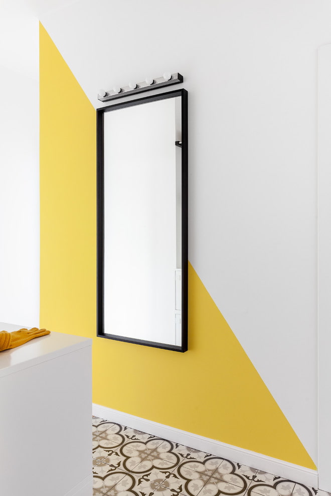 Décor peinture jaune