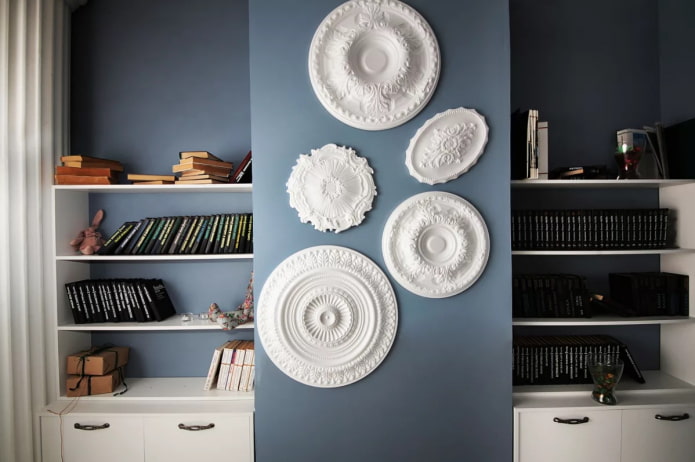 Rosettes dans un intérieur moderne