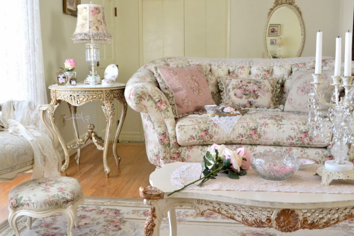 shabby chic à l'intérieur