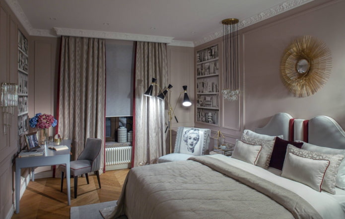 chambre dans un style classique moderne