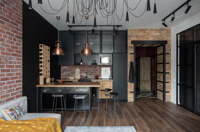 studio spacieux de style loft