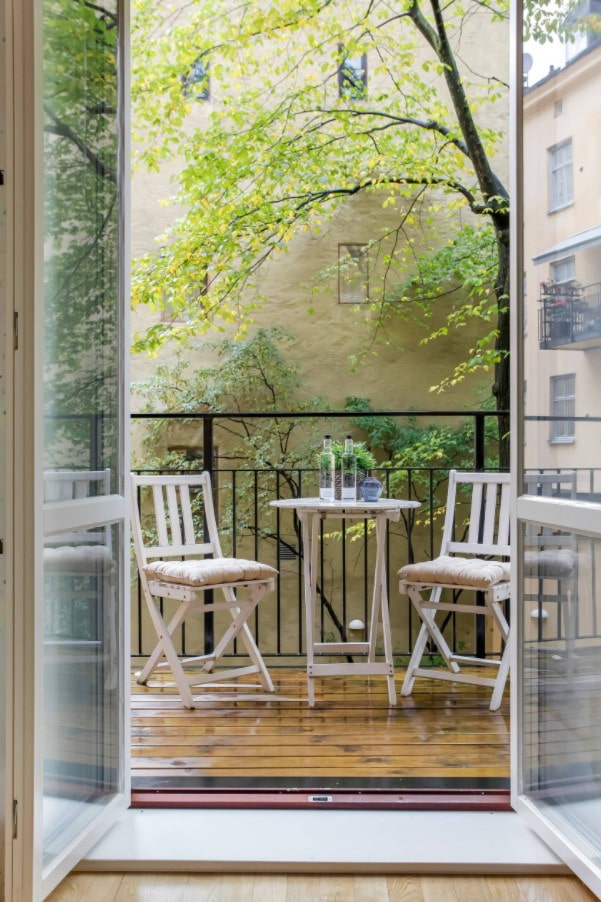 parquet dans la loggia